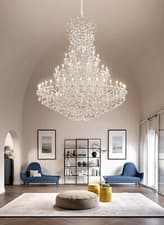 Luxury Classic Chandelier In Swarovski Crystal Chrome 70 Lights MS-538
