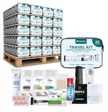 Travel Essentials Hygiene Kit Premium TSA Approved (1500 Pack).