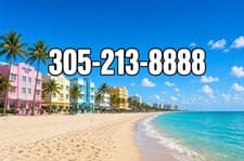 Vanity Phone Number: (305)213-8888 Miami OWN Transfer and Begin Using Today