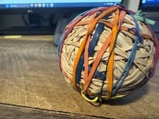 Handmade Rubber-band ball