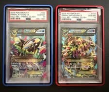 2015 XY Primal Clash Primal Kyogre EX Groudon EX 149 151 PSA 10 LOW POP 11 & 16
